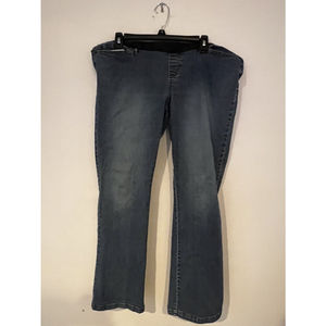 Duo Maternity Women's Size Large Maternity Dark Wash Belly Panel Jeans